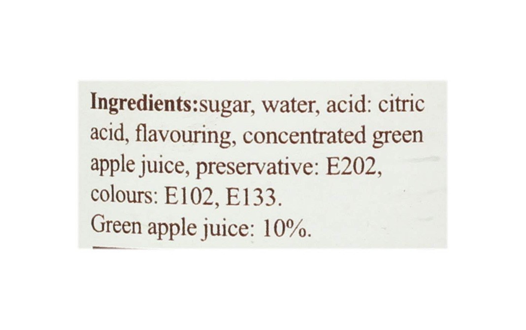 Monin Pomme Verte, Green Apple Syrup   Glass Bottle  250 millilitre